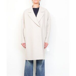Harris Wharf London *NEW* Wool-Felt Winter White Coat